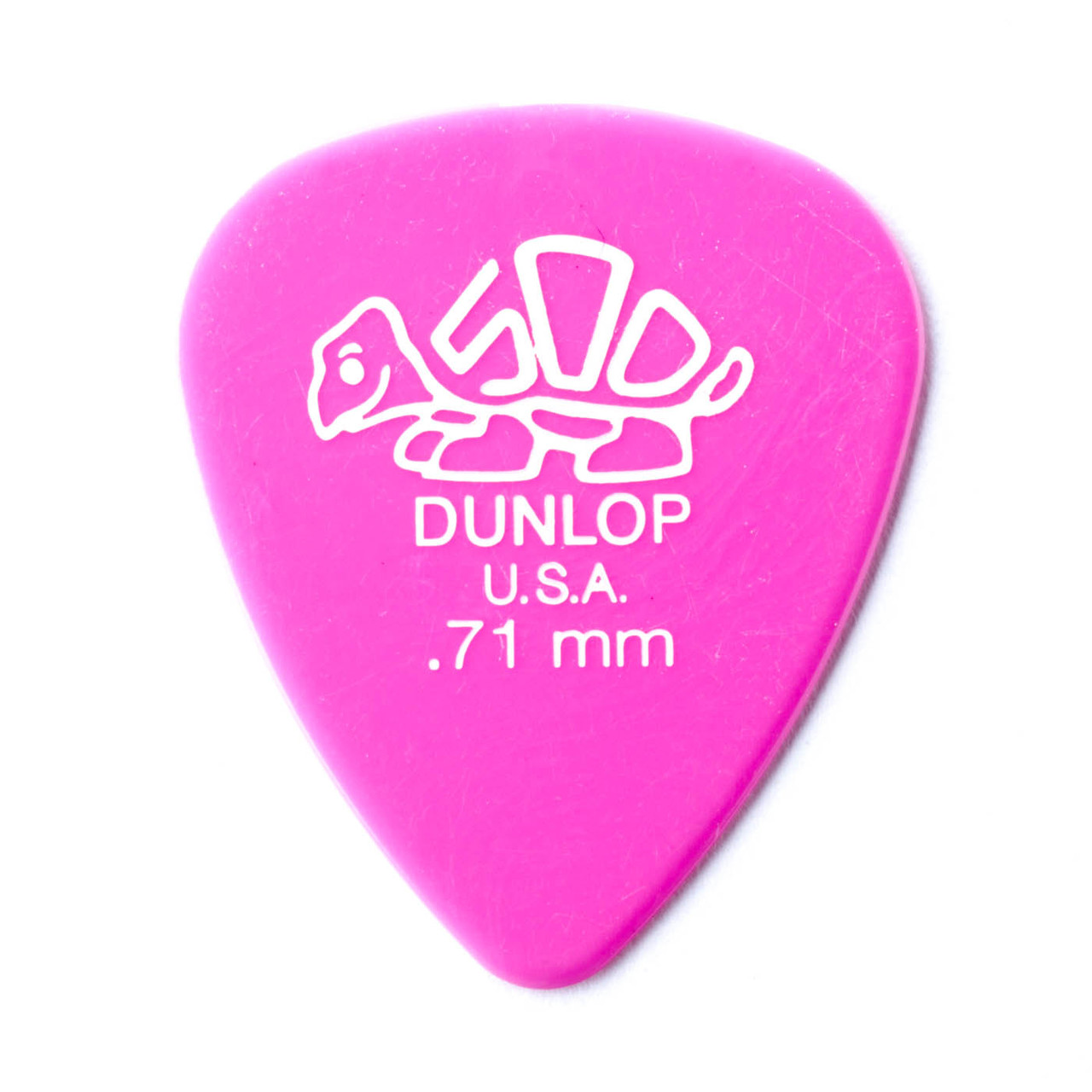 Se Dunlop Delrin 500 Standart Guitar Plektre 0,71 hos Allround Musik